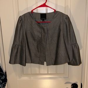 Y2K The Limited sharks tooth Gray Grey Capelet coat jacket size M Medium EUC